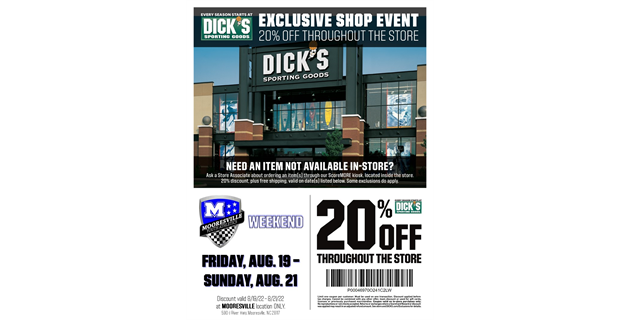 Dick's Sporting Goods 20% off Weekend
