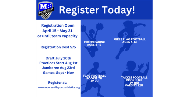 Fall Registration Opens April 15th