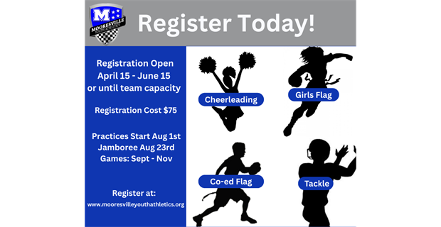 Fall Registration is Open - Closes June 15th