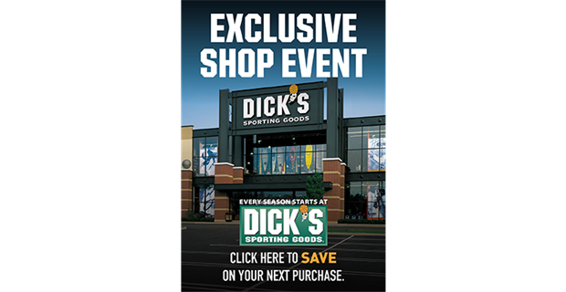 20% off Dick's Sporting Goods 7/11-7/14